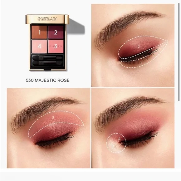 GUERLAIN Ombres G Eyeshadow Quad - 530 Majestic Rose - Picture 2 of 15